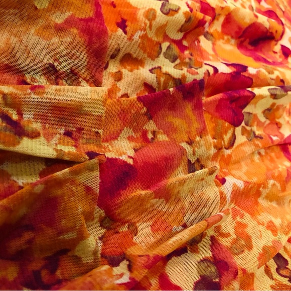 Apt. 9 Ruffle Cap Sleeve Blouse Colorful - Picture 4 of 5